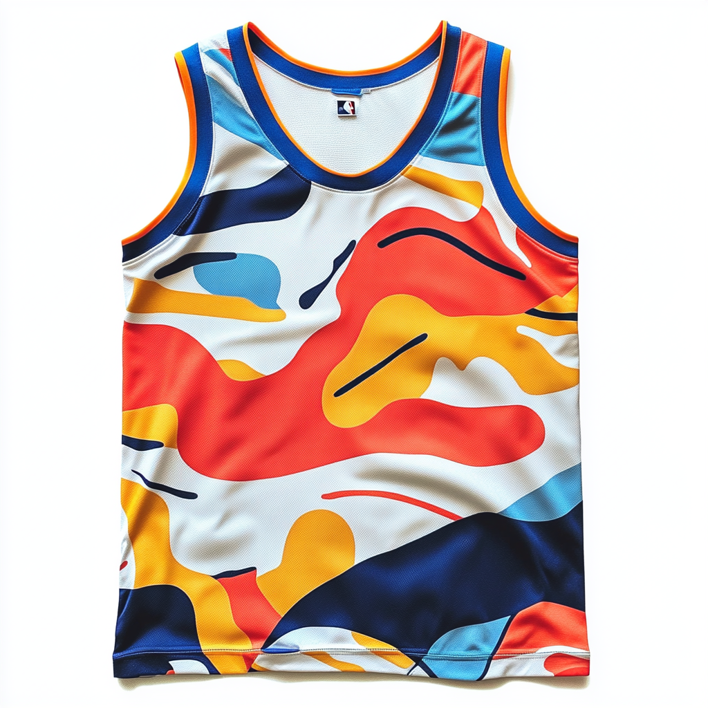 Basketball Top - Men's Multi Colored Modernist