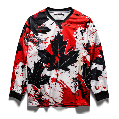 Hockey Jersey: Maple Splatter