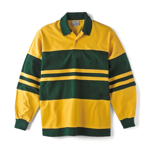 Long Sleeve Rugby Jersey - Yellow and Green 🇦🇺
