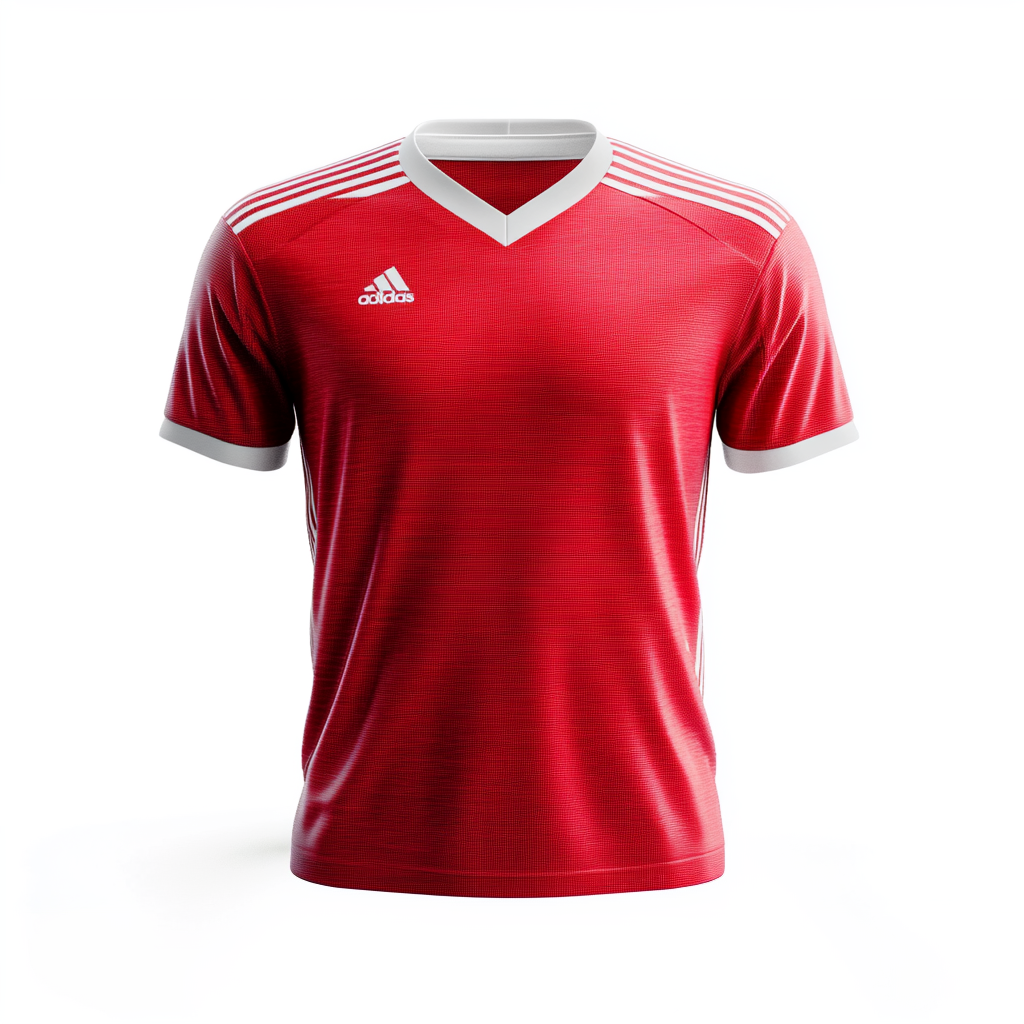 Soccer Jersey - Red with White