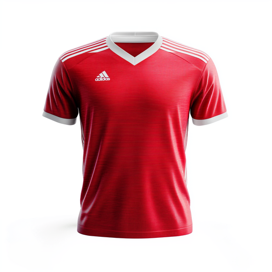 Soccer Jersey - Red with White